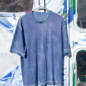 Heavy Fabric Breathable Baggy Blue Shirt
